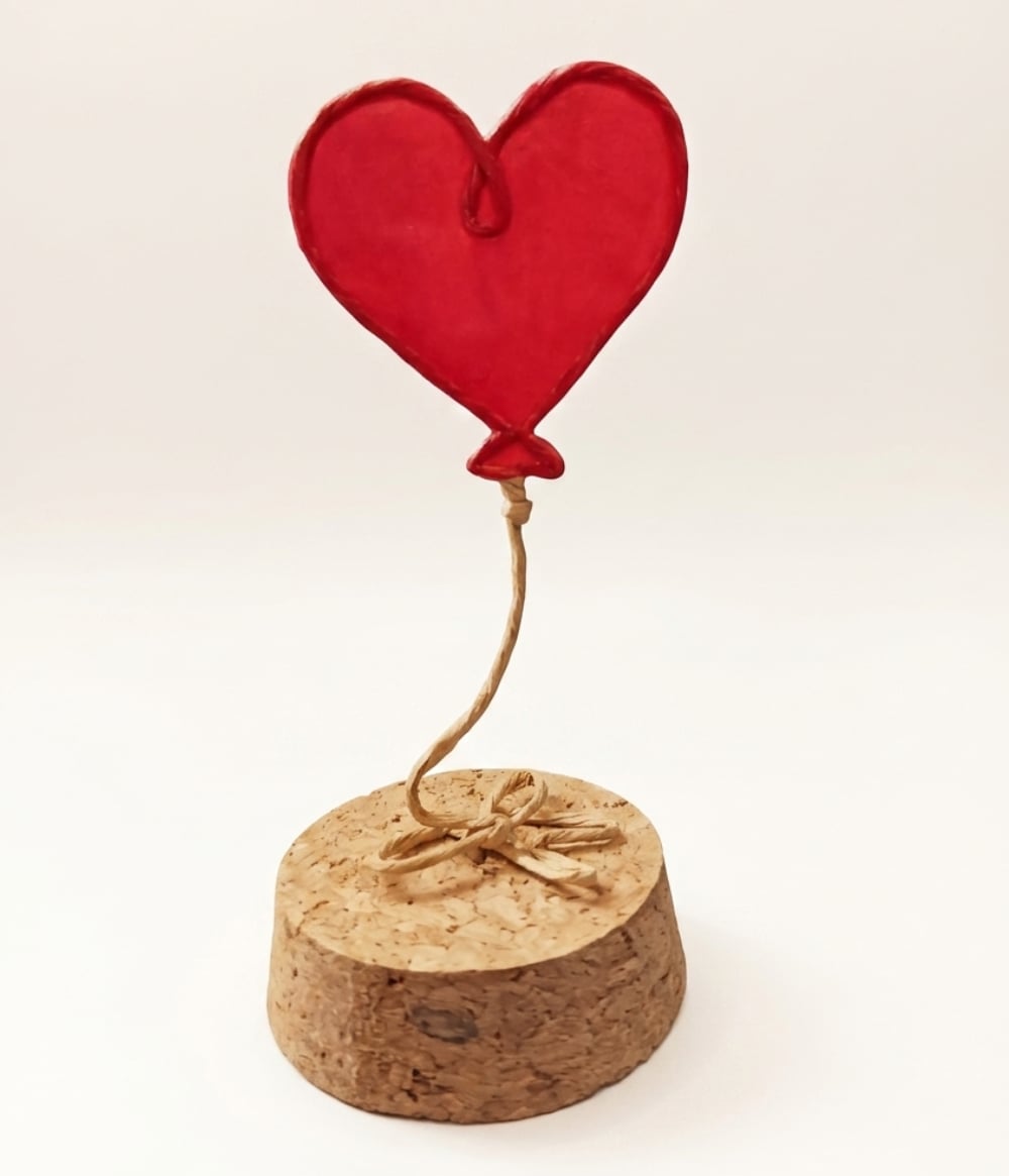 Heart Balloon Sculpture — handmade sculpture by Anoush Waddington
