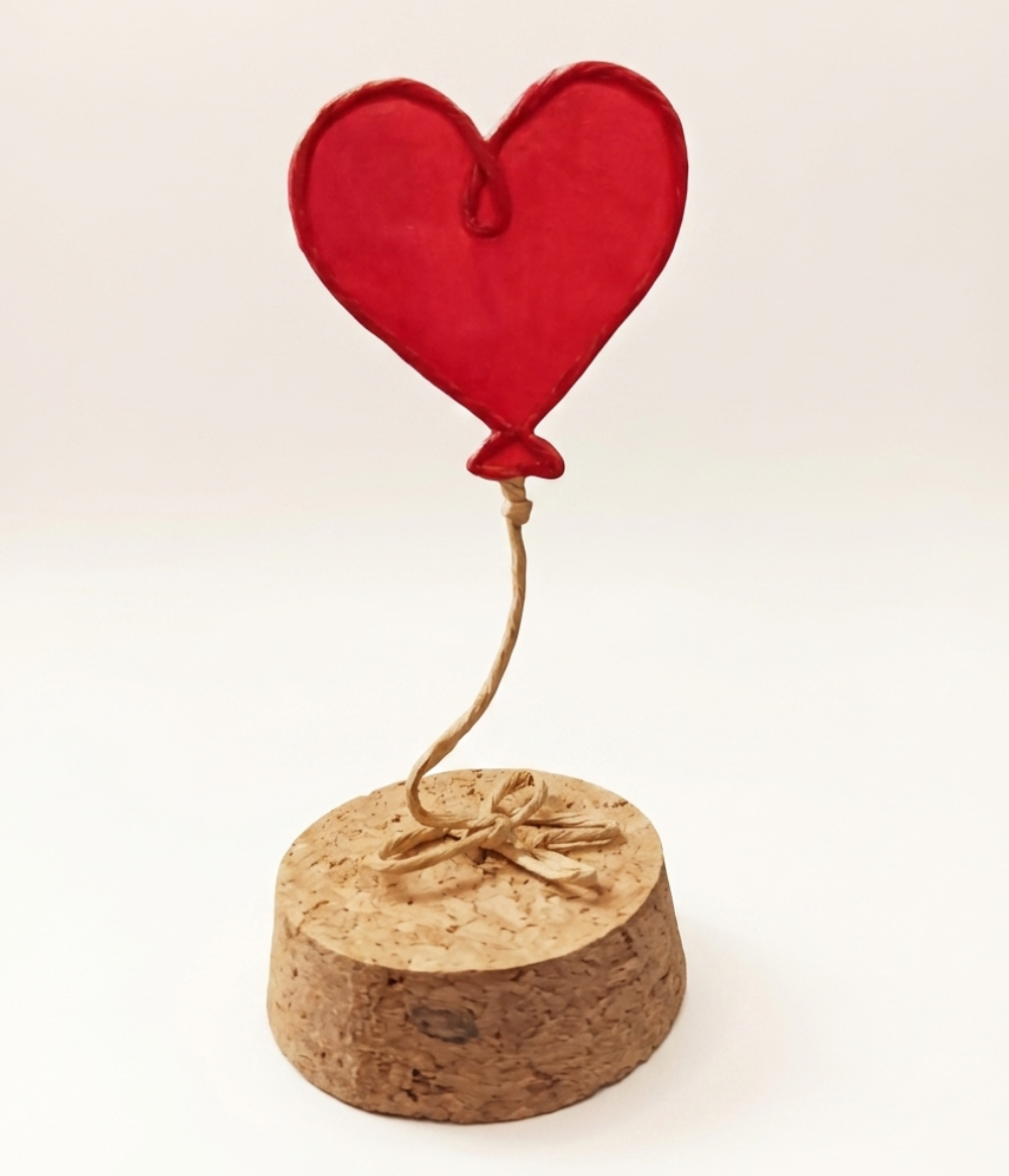 Heart Balloon Sculpture — handmade sculpture by Anoush Waddington